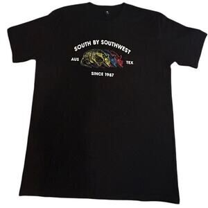 NWOT Official SXSW South By Southwest "Southwind" Graphic Tee - Black Large